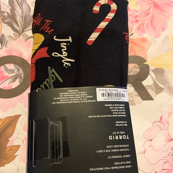 NWT torrid size 1 premium holiday Xmas  jingle bell leggings - Picture 6 of 7